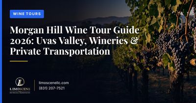 Morgan Hill Wine Tour Guide 2026: Uvas Valley, Wineries & Private Transportation